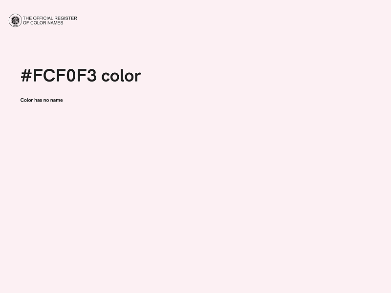 #FCF0F3 color image