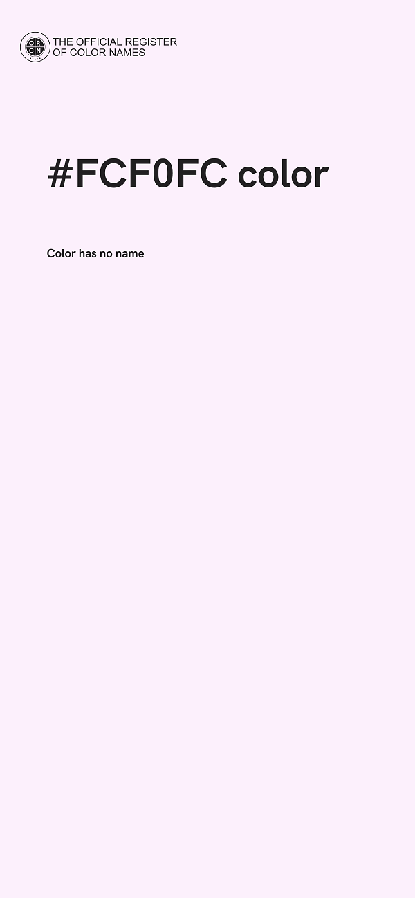 #FCF0FC color image