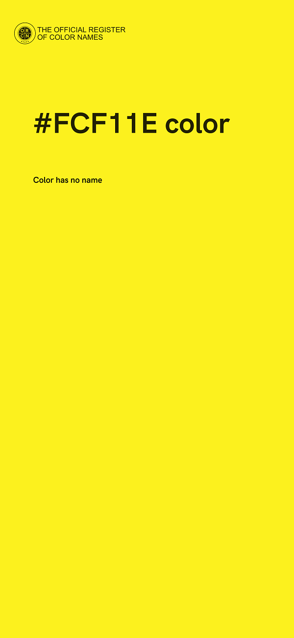 #FCF11E color image