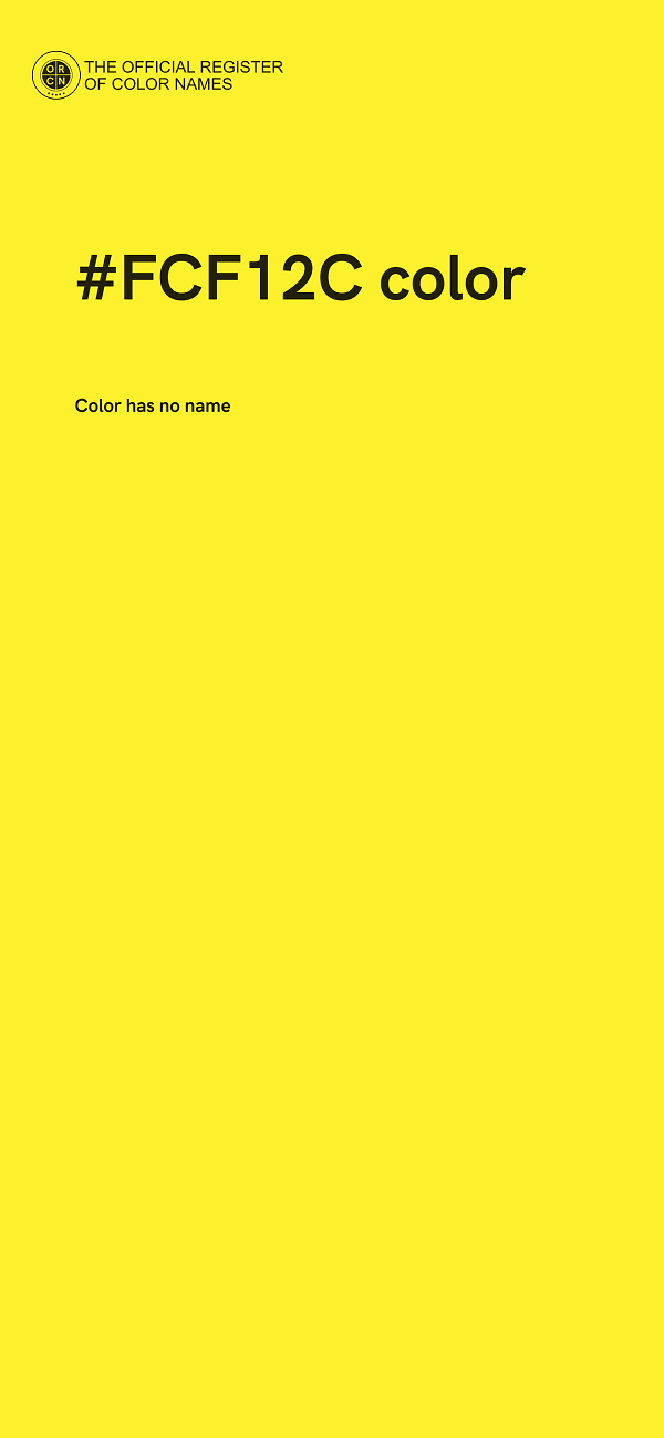 #FCF12C color image