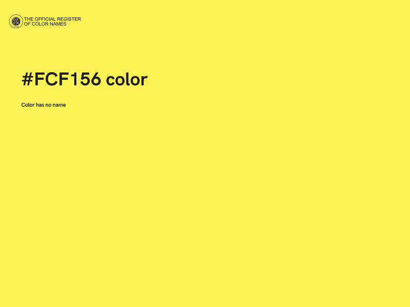 #FCF156 color image