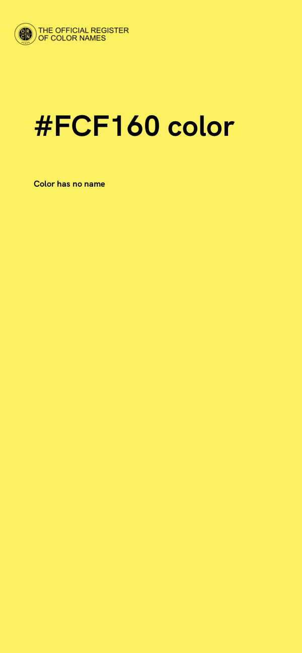 #FCF160 color image