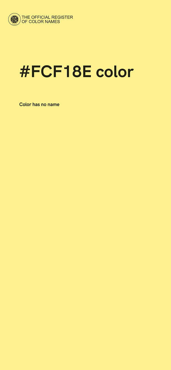 #FCF18E color image