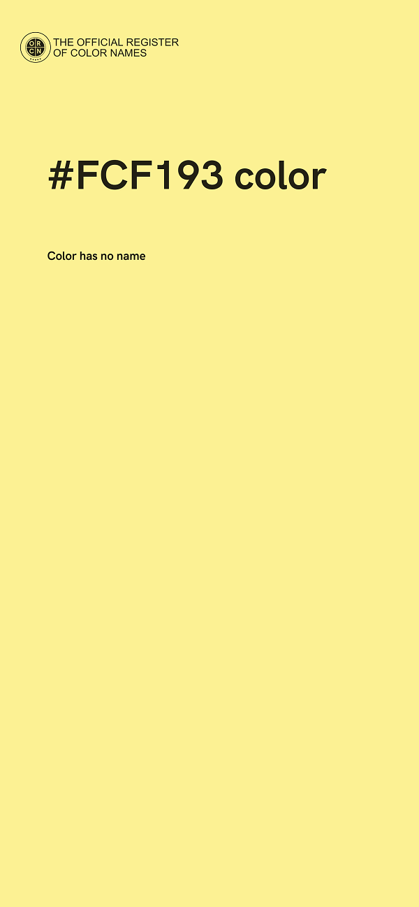#FCF193 color image