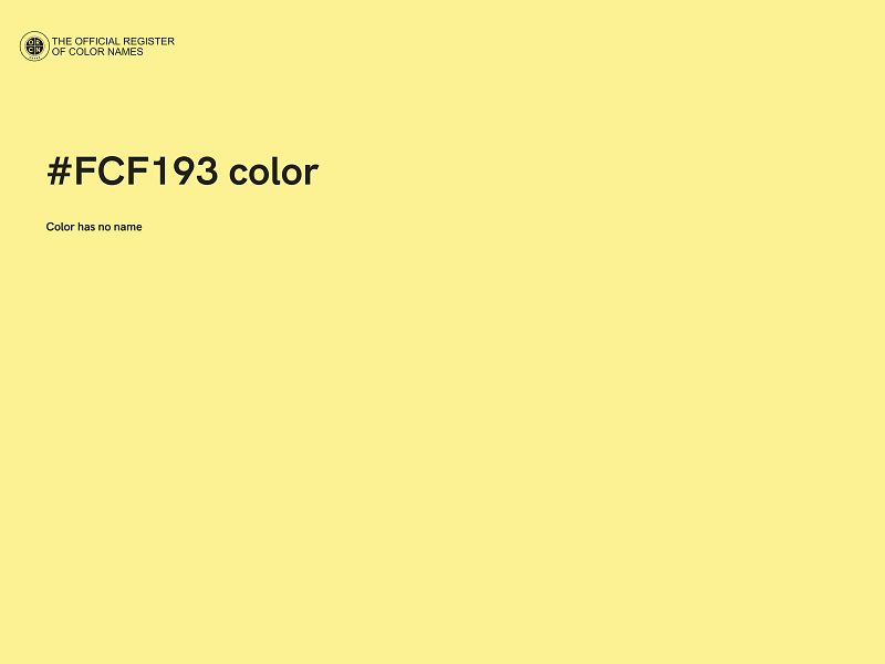 #FCF193 color image