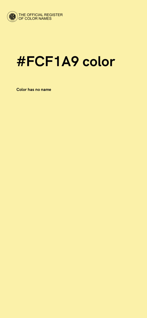 #FCF1A9 color image