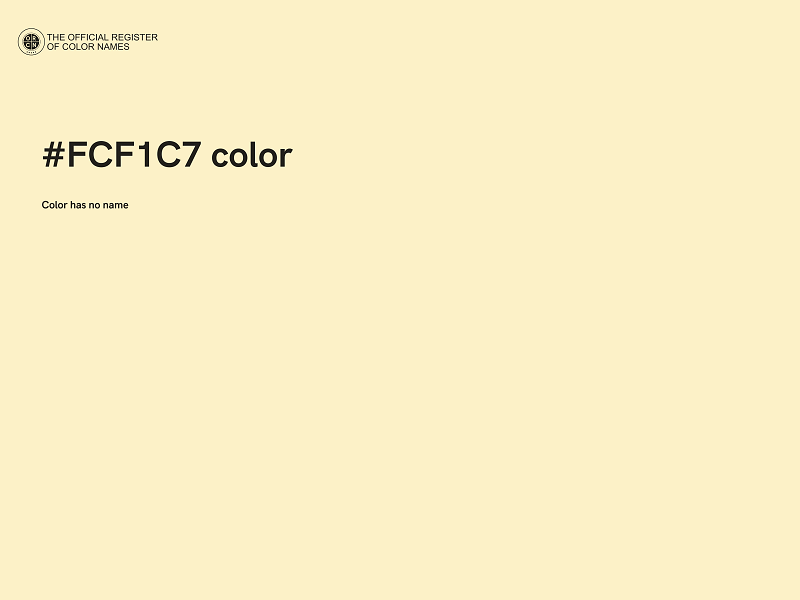 #FCF1C7 color image