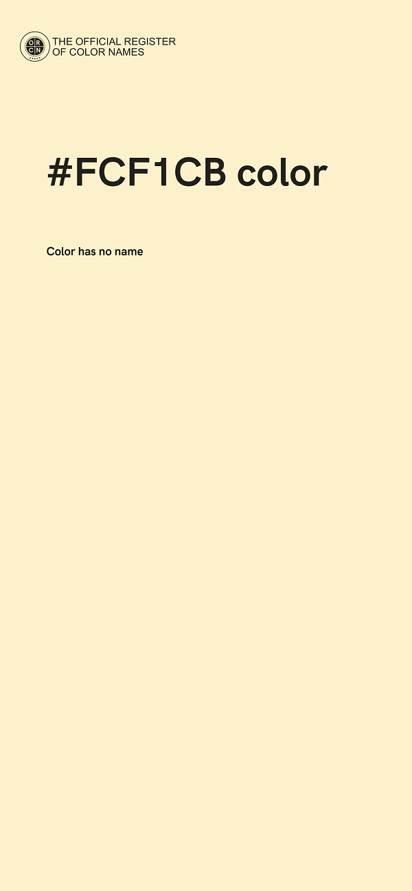 #FCF1CB color image