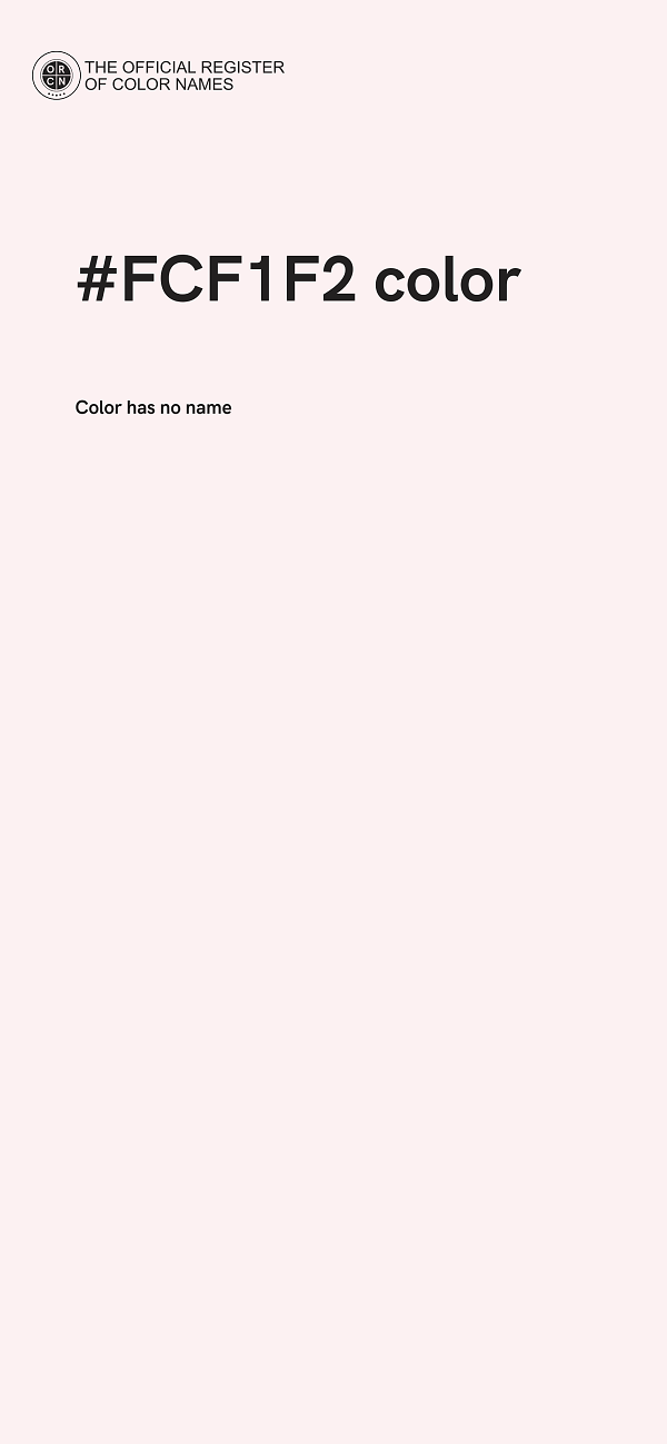#FCF1F2 color image