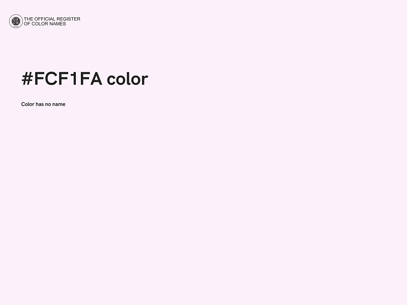 #FCF1FA color image