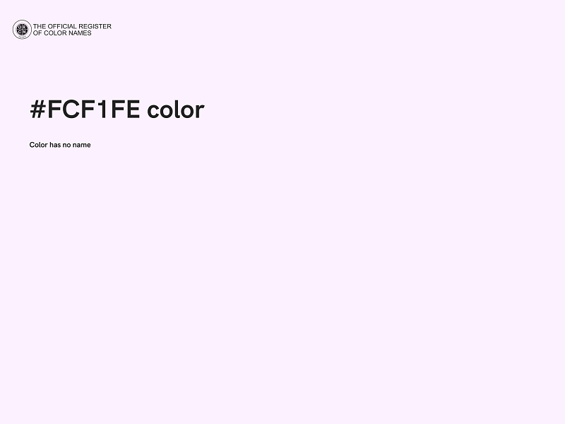 #FCF1FE color image