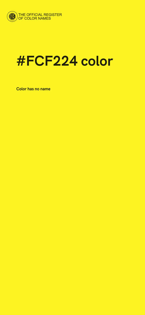 #FCF224 color image