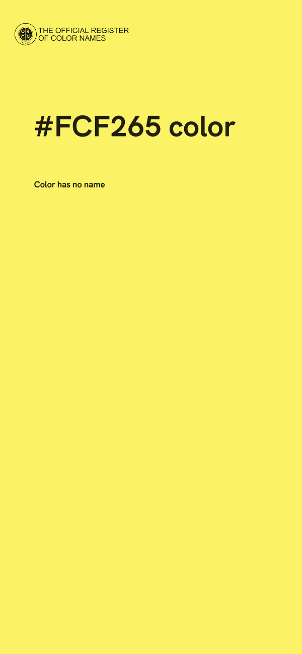 #FCF265 color image