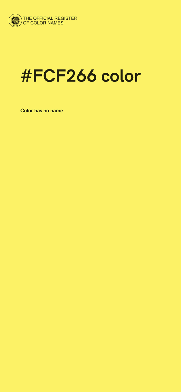 #FCF266 color image