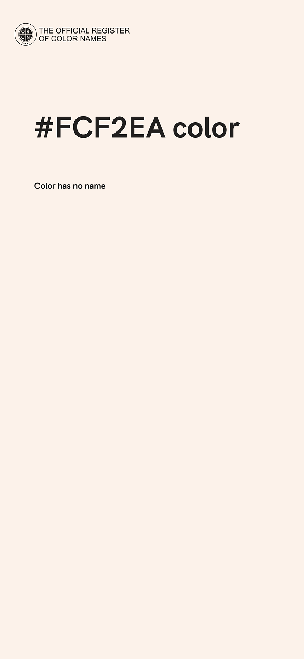 #FCF2EA color image