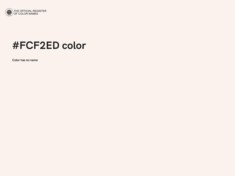 #FCF2ED color image
