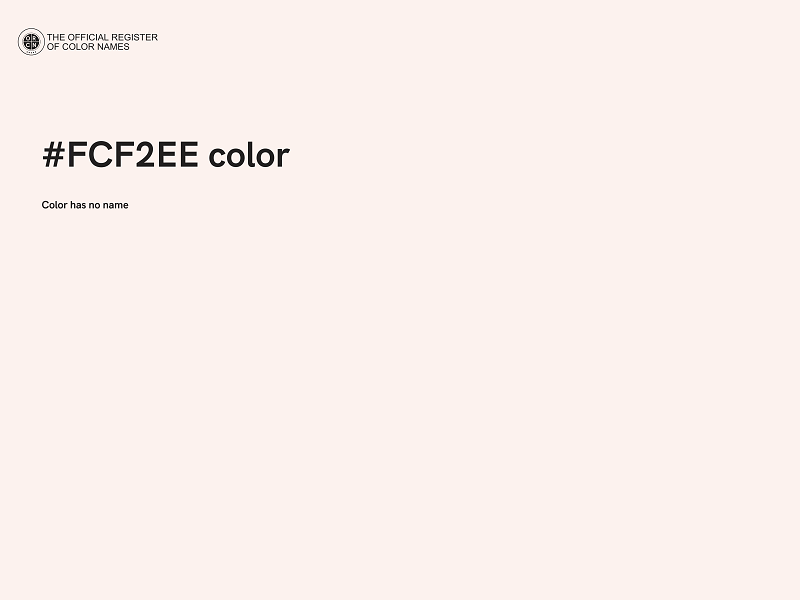 #FCF2EE color image