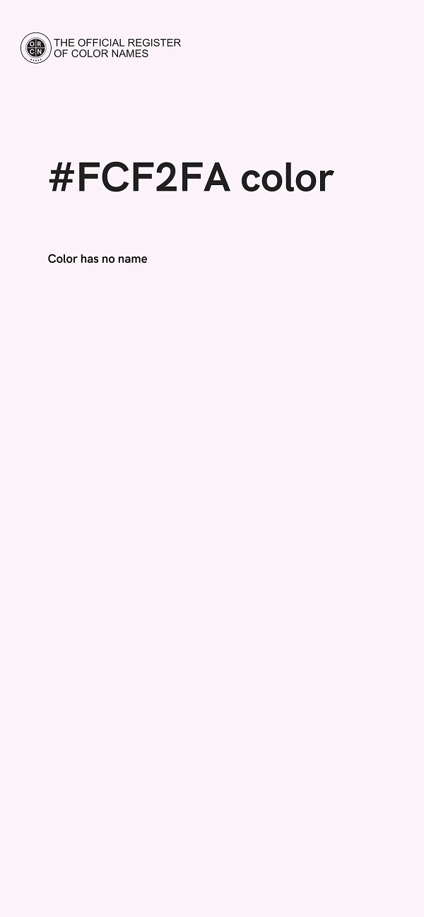 #FCF2FA color image