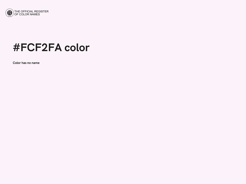 #FCF2FA color image