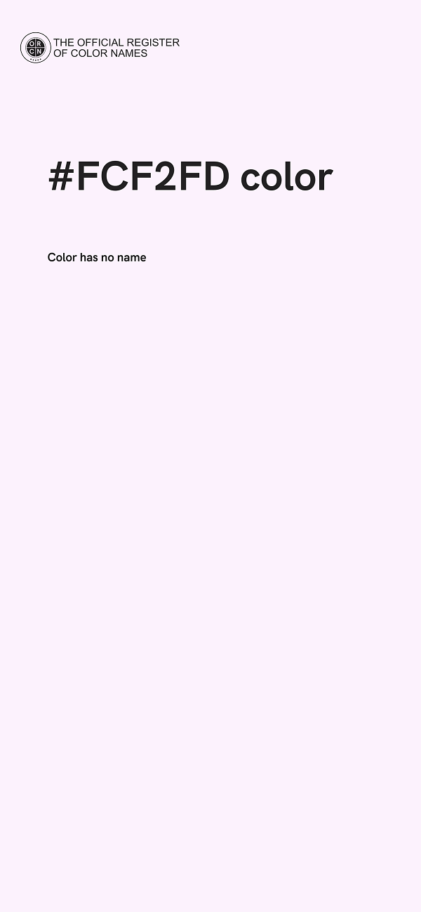 #FCF2FD color image
