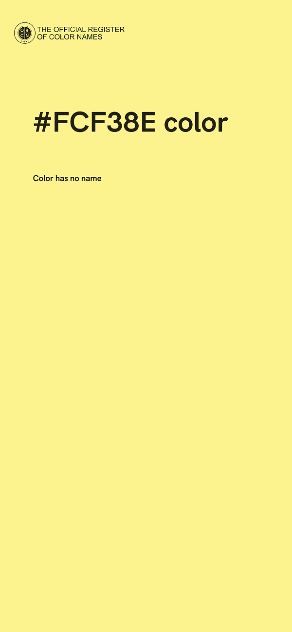 #FCF38E color image