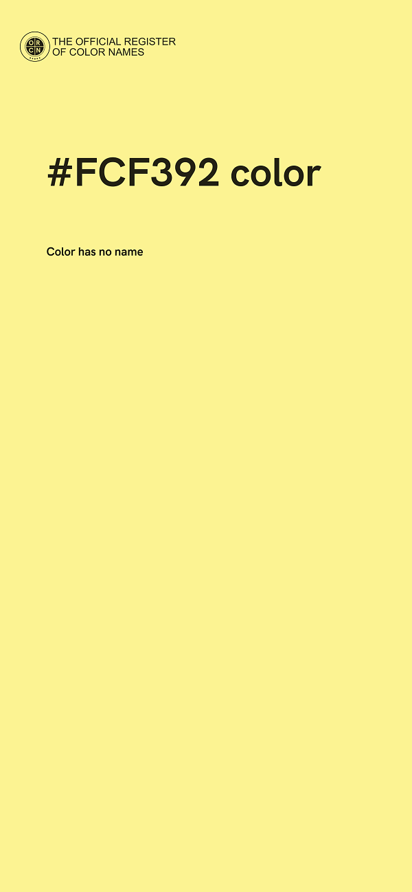 #FCF392 color image