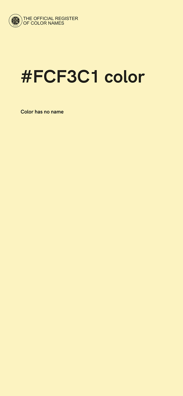 #FCF3C1 color image