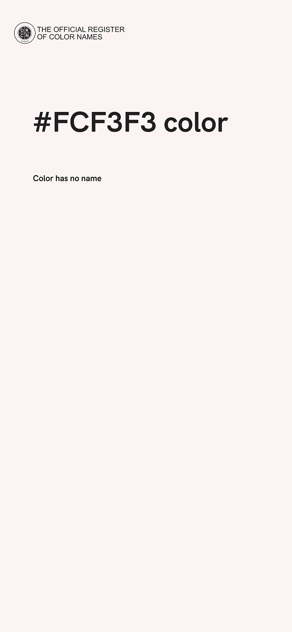 #FCF3F3 color image