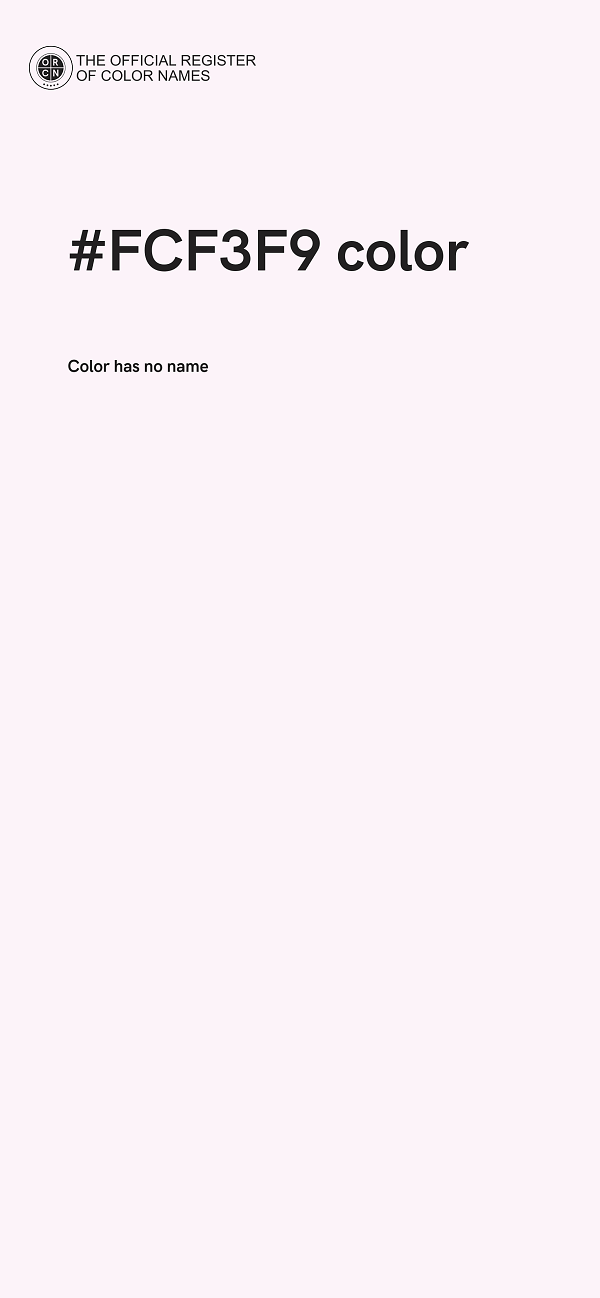 #FCF3F9 color image