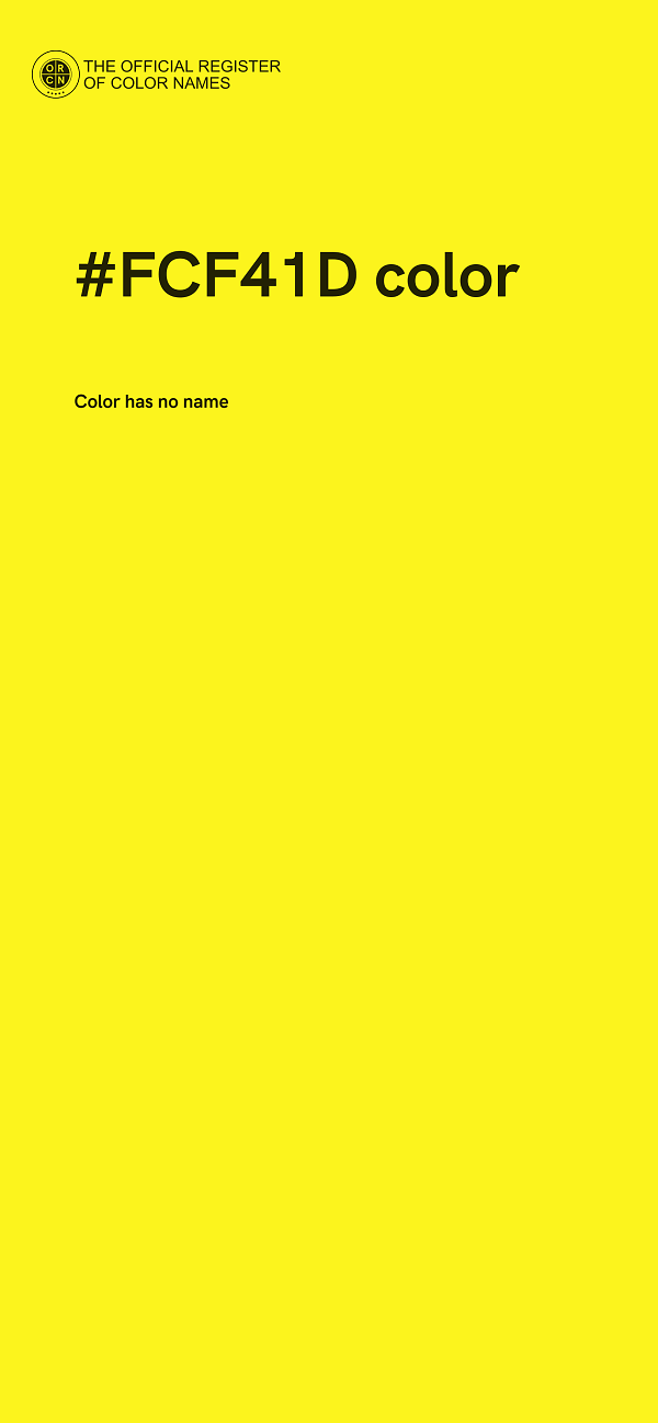 #FCF41D color image