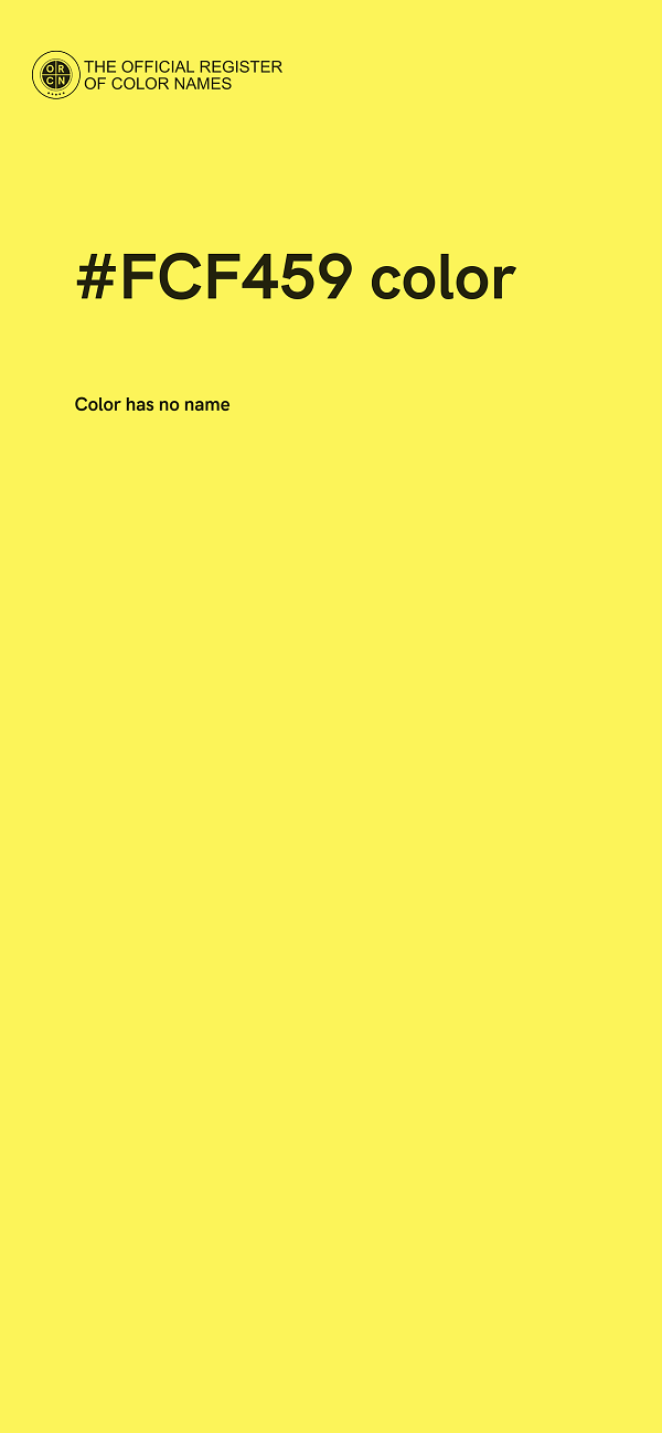 #FCF459 color image