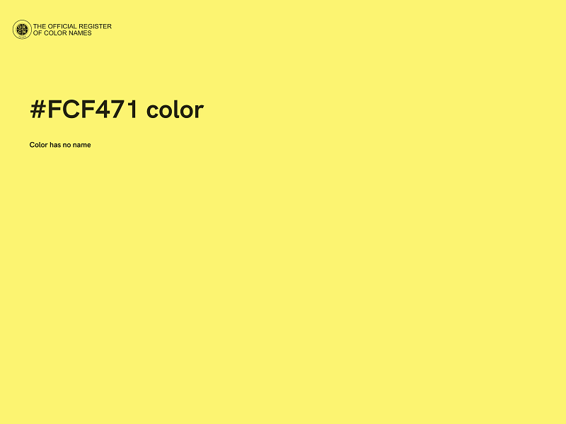 #FCF471 color image