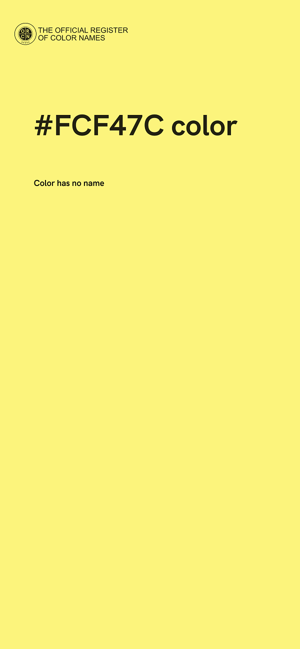 #FCF47C color image