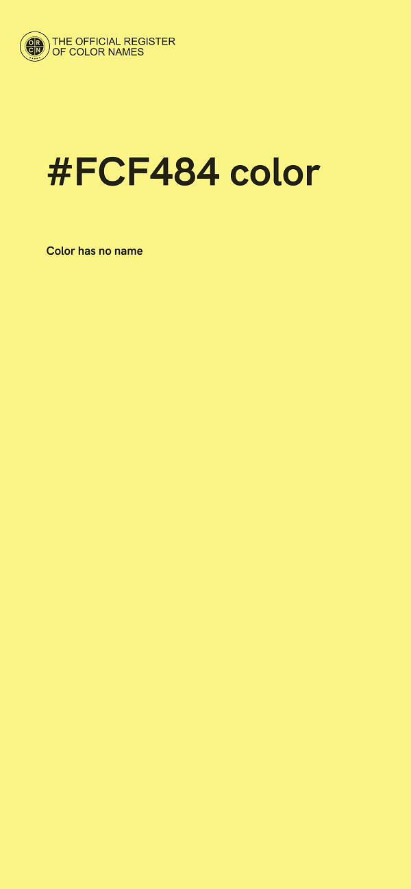 #FCF484 color image
