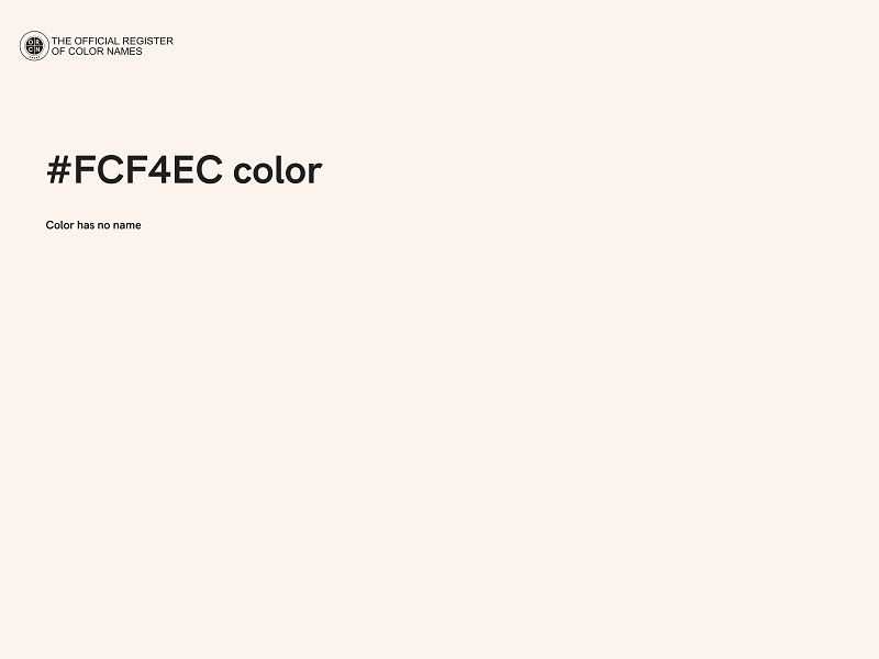 #FCF4EC color image