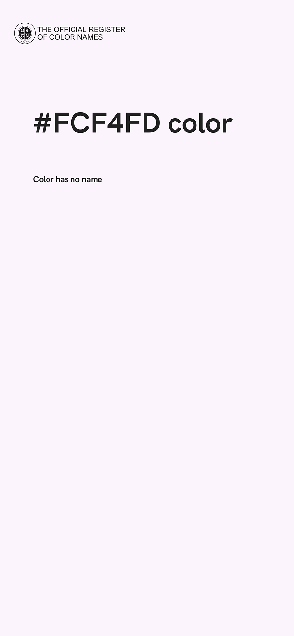 #FCF4FD color image