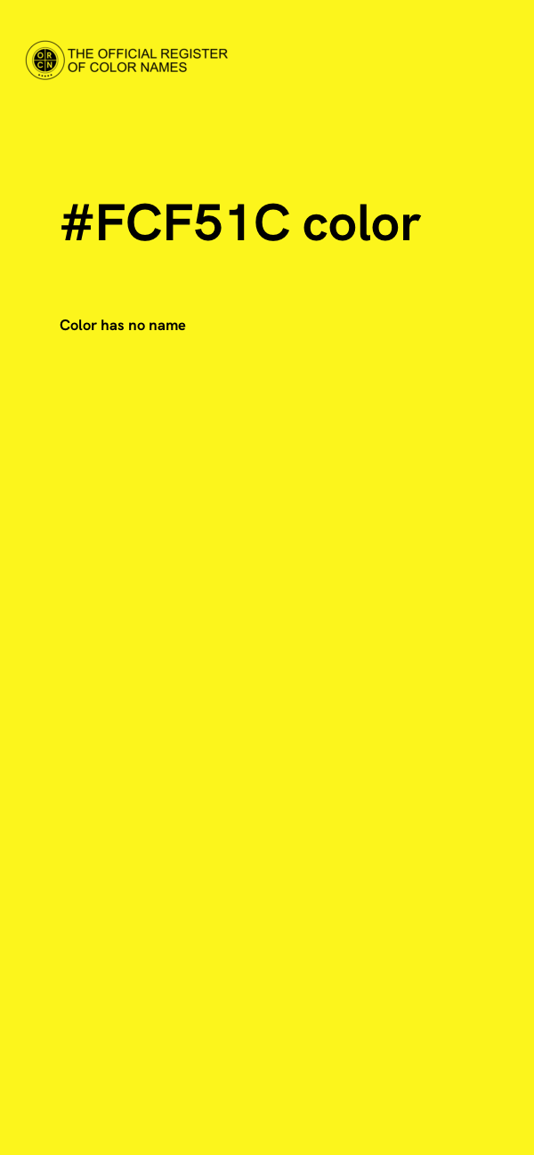 #FCF51C color image