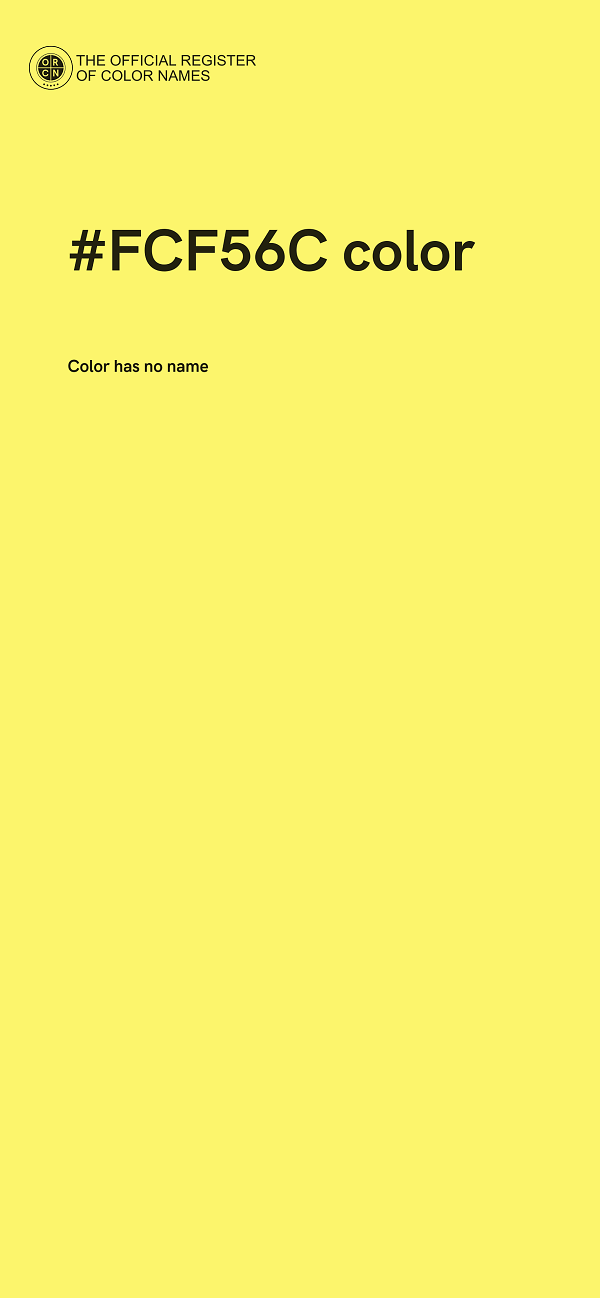 #FCF56C color image