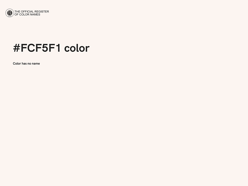 #FCF5F1 color image
