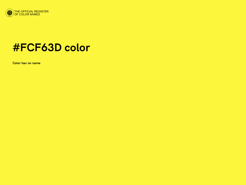 #FCF63D color image
