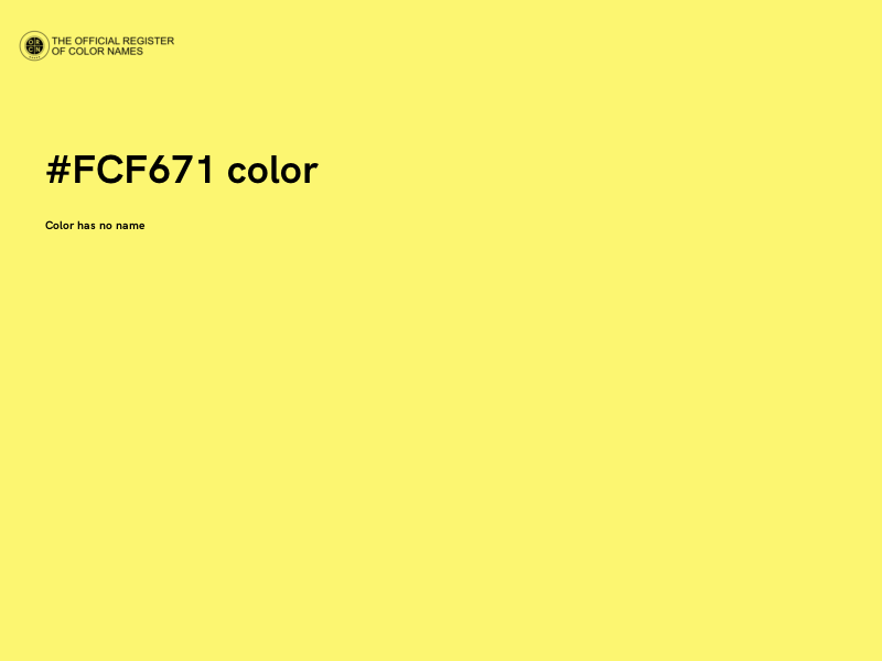 #FCF671 color image