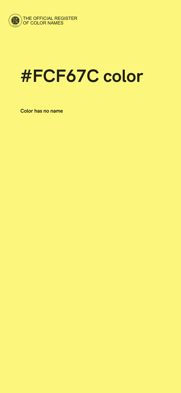 #FCF67C color image