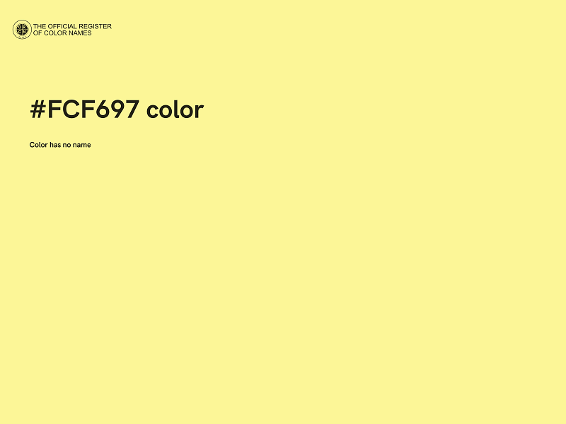 #FCF697 color image