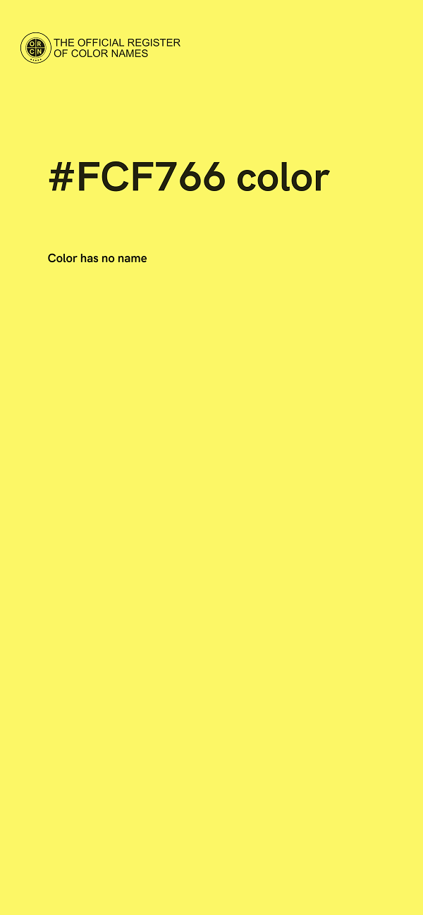 #FCF766 color image