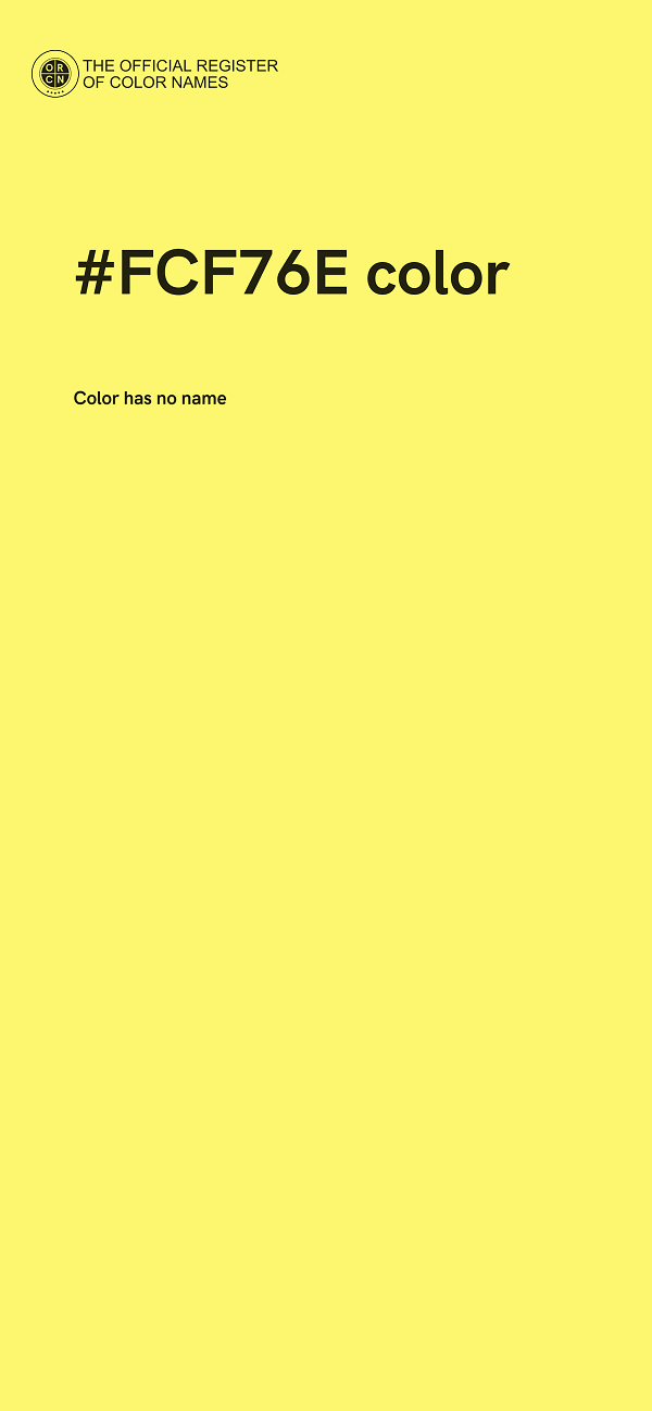 #FCF76E color image