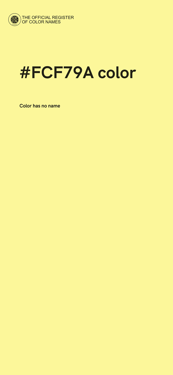 #FCF79A color image