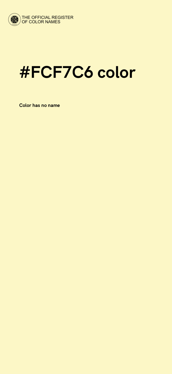 #FCF7C6 color image