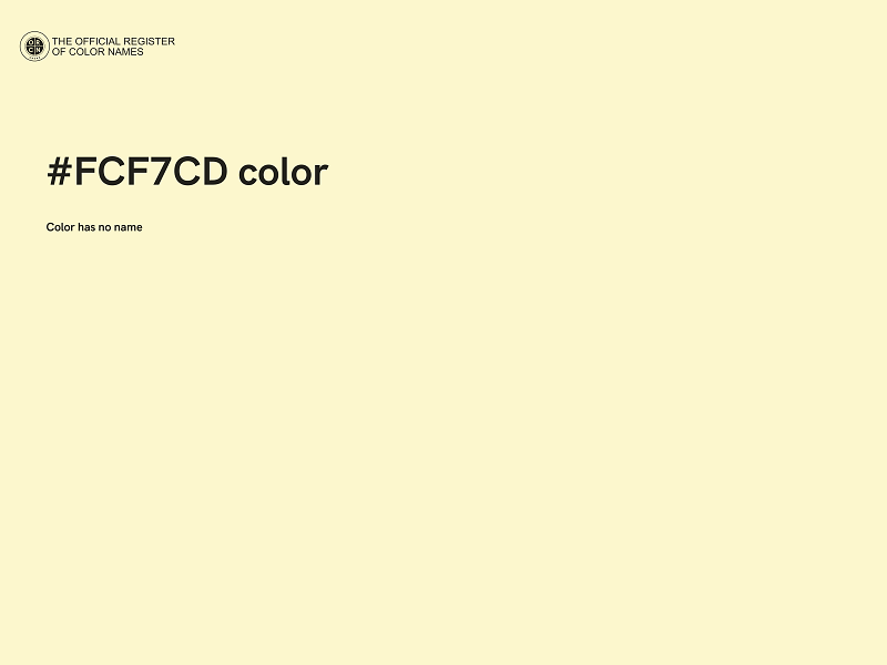 #FCF7CD color image