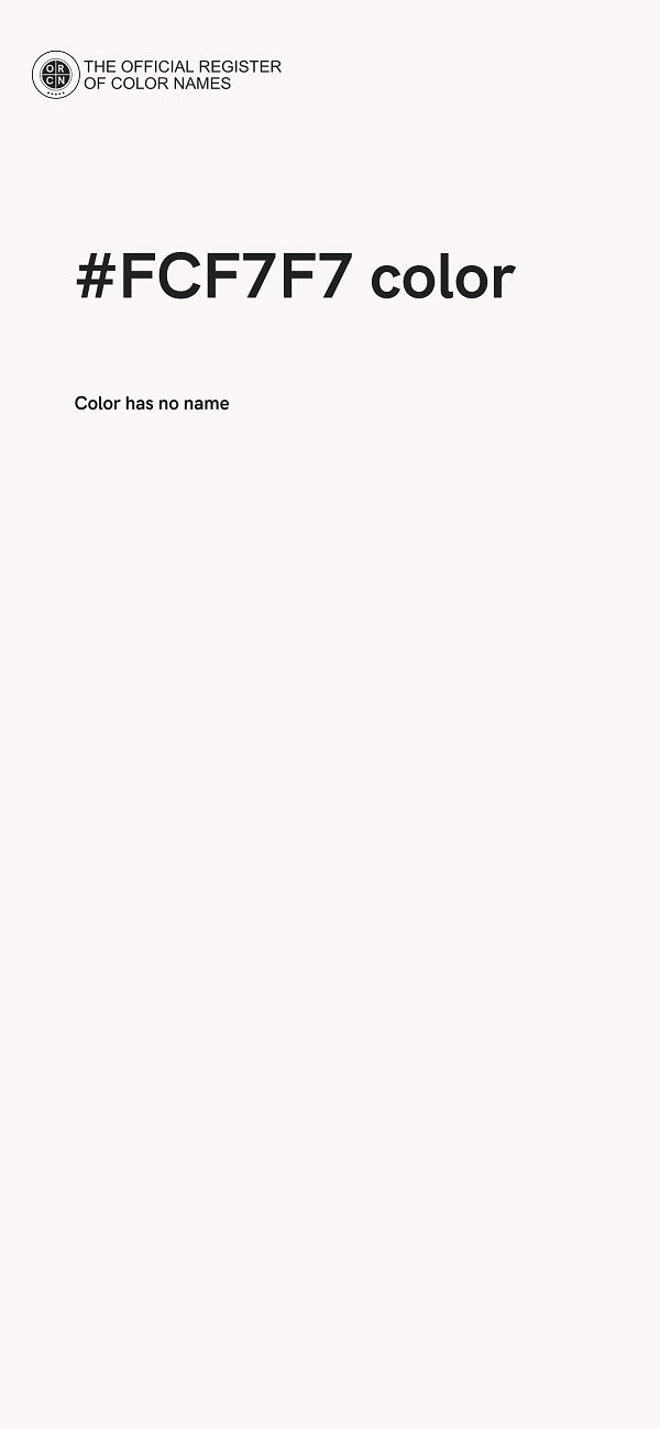 #FCF7F7 color image