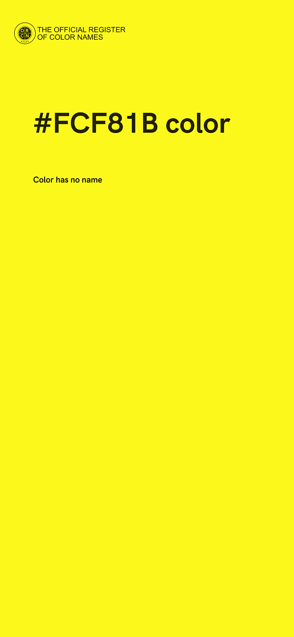 #FCF81B color image